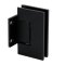 FHC Glendale Square Positive Close Wall Mount Hinge for Shower Doors, Matte Black (BLK) Finished