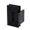 FHC Glendale Series Wall Mount Hinge for Shower Doors- Rear, Matte Black (BLK) Finished