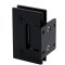 FHC Glendale Square Positive Close Wall Mount Hinge for Shower Doors- Rear, Matte Black (BLK) Finished