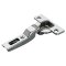 Salice Concealed Hinge, Push Hinge, 110° Opening Angle, Dowel, Half Overlay, Self Opening