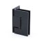 FHC Jr Glendale Positive Wall Mount Glass Hinge for Shower Doors,  Matte Black (BLK) Finished