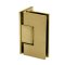 FHC Jr Glendale Positive Wall Mount Glass Hinge for Shower Doors, Satin Brass (US4) Finished