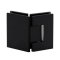 FHC Jr Glendale 135 Degree Glass-To-Glass Hinge for Shower Doors - 1/4" Tempered Glass, Matte Black (BLK) Finished