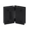 FHC Jr Glendale 135 Degree Glass-To-Glass Hinge for Shower Doors - 1/4" Tempered Glass- Rear, Matte Black (BLK) Finished