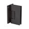 FHC Junior Glendale Square 5 Degree Wall Mount Hinge for Shower Doors, Oil Rubbed Bronze (US10B) Finished