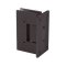FHC Junior Glendale Square 5 Degree Wall Mount Hinge for Shower Doors- Rear, Oil Rubbed Bronze (US10B) Finished