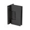 FHC Junior Glendale Square 5 Degree Wall Mount Hinge for Shower Doors, Matte Black (BLK) Finished