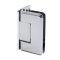 FHC Jr Preston 5 Degree Positive Wall Mount Hinge for Shower Doors - Full Offset Back Plate 1/4" Glass, Polished Chrome (US26) Finished
