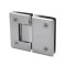 FHC Jr Preston 180 Degree Glass-To-Glass Hinge for Shower Doors - 1/4" Tempered Glass- Rear, Satin Nickel (US15) fINISHED