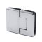 FHC Jr Preston 180 Degree Glass-To-Glass Hinge for Shower Doors - 1/4" Tempered Glass, Polished Chrome (US26) finished