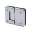 FHC Jr Preston 180 Degree Glass-To-Glass Hinge for Shower Doors - 1/4" Tempered Glass- Rear, Polished Chrome (US26) finished