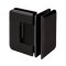 FHC Jr Preston 90 Degree Glass-To-Glass Hinge for Shower Doors - 1/4" Tempered Glass, Matte Black (BLK) Finished