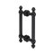 FHC Noble Series 8" Back-To-Back Shower Door Handles, Matte Black (BLK) Finished