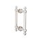 FHC Noble Series 8" Back-To-Back Shower Door Handles, Polished Nickel (US14) Finished
