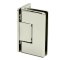 FHC Pasadena Square Wall Mount Hinge for Shower Doors - Offset Back Plate, Polished Nickel (US14) Finished