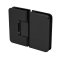 FHC Pasadena HD Beveled Glass To Glass 180 Degree Hinge for Shower Doors - Offset Back Plate, Oil Rubbed Bronze (US10B) Finished