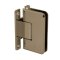 FHC Pasadena HD Wall Mount Hinge for Shower Doors - Full Back Plate, Satin Bronze (US10) Finished
