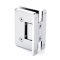 FHC Pasadena HD Wall Mount Hinge for Shower Doors - Full Back Plate- Rear, Polished Chrome (US26) Finished