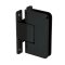 FHC Pasadena HD Wall Mount Hinge for Shower Doors - Full Back Plate, Matte Black (BLK) Finished
