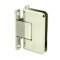FHC Pasadena HD Wall Mount Hinge for Shower Doors - Full Back Plate, Polished Nickel (US14) Finished