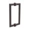 FHC 8" Mitered Round Series Back-To-Back Shower Door Handles, Oil Rubbed Bronze (US10B) Finished