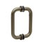 FHC 6" Center-To-Center Tubular Shower Door Handles,  Satin Bronze (US10) Finished