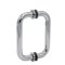 FHC 6" Center-To-Center Tubular Shower Door Handles, Polished Chrome (US26) Finished