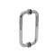 FHC 8" Center-To-Center Tubular Shower Door Handles, Polished Chrome (US26) Finished