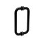 FHC 8" Center-To-Center Tubular Shower Door Handles, Matte Black (BLK) Finished