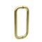 FHC 8" Center-To-Center Tubular No Washers Back To Back Shower Door Handles, Satin Brass (US4) Finished