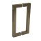 FHC 6" Center-To-Center Square Shower Door Handles, Satin Bronze (US10) Finished