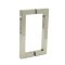 FHC 6" Center-To-Center Square Shower Door Handles, Polished Nickel (US14) Finished