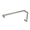 FHC 8" X 18" Square Corners Pull / Towel Bar Combo, Satin Nickel (US15) Finished