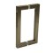 FHC 8" Center-To-Center Square Shower Door Handles, Satin Bronze (US10) Finished
