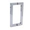 FHC 8" Center-To-Center Square Shower Door Handles, Polished Chrome (US26) Finished