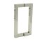 FHC 8" Center-To-Center Square Shower Door Handles, Polished Nickel (US14) Finished