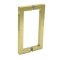 FHC 8" Center-To-Center Square Shower Door Handles, Satin Brass (US4) fINISHED