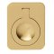 Hafele 155.01.572 Inset Ring Handle, Brushed Brass Finish