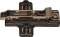 Salice Concealed Hinge, Mounting Plate, 11 mm Euro screws, 2mm Height, Titanium Finish