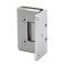 FHC Preston Series Wall Mount Hinge for Shower Doors - Offset Back Plate- Rear, Satin Nickel (US15) Finished