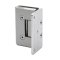 FHC Preston Beveled 5 Degree Positive Close Wall Mount Hinge for Shower Doors- Rear, Satin Nickel (US15) Finished
