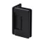 FHC Preston Series Wall Mount Hinge for Shower Doors - Offset Back Plate, Matte Black (BLK) Finished