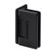 FHC Preston Beveled 5 Degree Positive Close Wall Mount Hinge for Shower Doors,  Matte Black (BLK) Finished