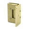 FHC Preston Series Wall Mount Hinge for Shower Doors - Offset Back Plate- Rear, Satin Brass (US4) Finished