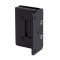 FHC Jr Preston 5 Degree Positive Wall Mount Hinge for Shower Doors - Full Offset Back Plate 1/4" Glass- Rear, Matte Black (BLK) Finished