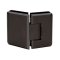 FHC Preston Beveled 5 Degree Positive Close Glass To Glass Hinge for Shower Doors - 135 Degree, Oil Rubbed Bronze (US10B) Finished
