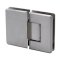 FHC Preston Beveled 5 Degree Positive Close Glass To Glass Hinge for Shower Doors - 180 Degree, Satin Nickel (US15) Finished