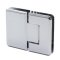 FHC Preston Beveled 5 Degree Positive Close Glass To Glass Hinge for Shower Doors - 180 Degree, Polished Chrome (US26) Finished