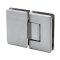 FHC Preston Series 180 Degree Glass To Glass Hinge for Shower Doors - 3/8" to 1/2" Glass, Polished Nickel (US14) Finished