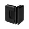 FHC Preston Beveled Glass To Glass 90 Degree Hinge for Shower Doors - 3/8" to 1/2" Glass, Matte Black (BLK) Finished